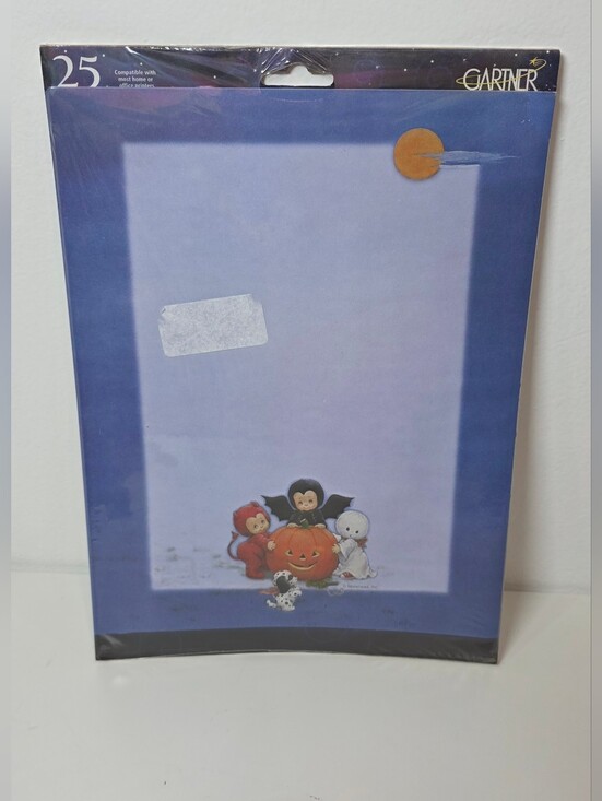 Other - 🎃 Vintage Halloween Ruth Morehead Bat Vampire Devil Ghost Computer Paper